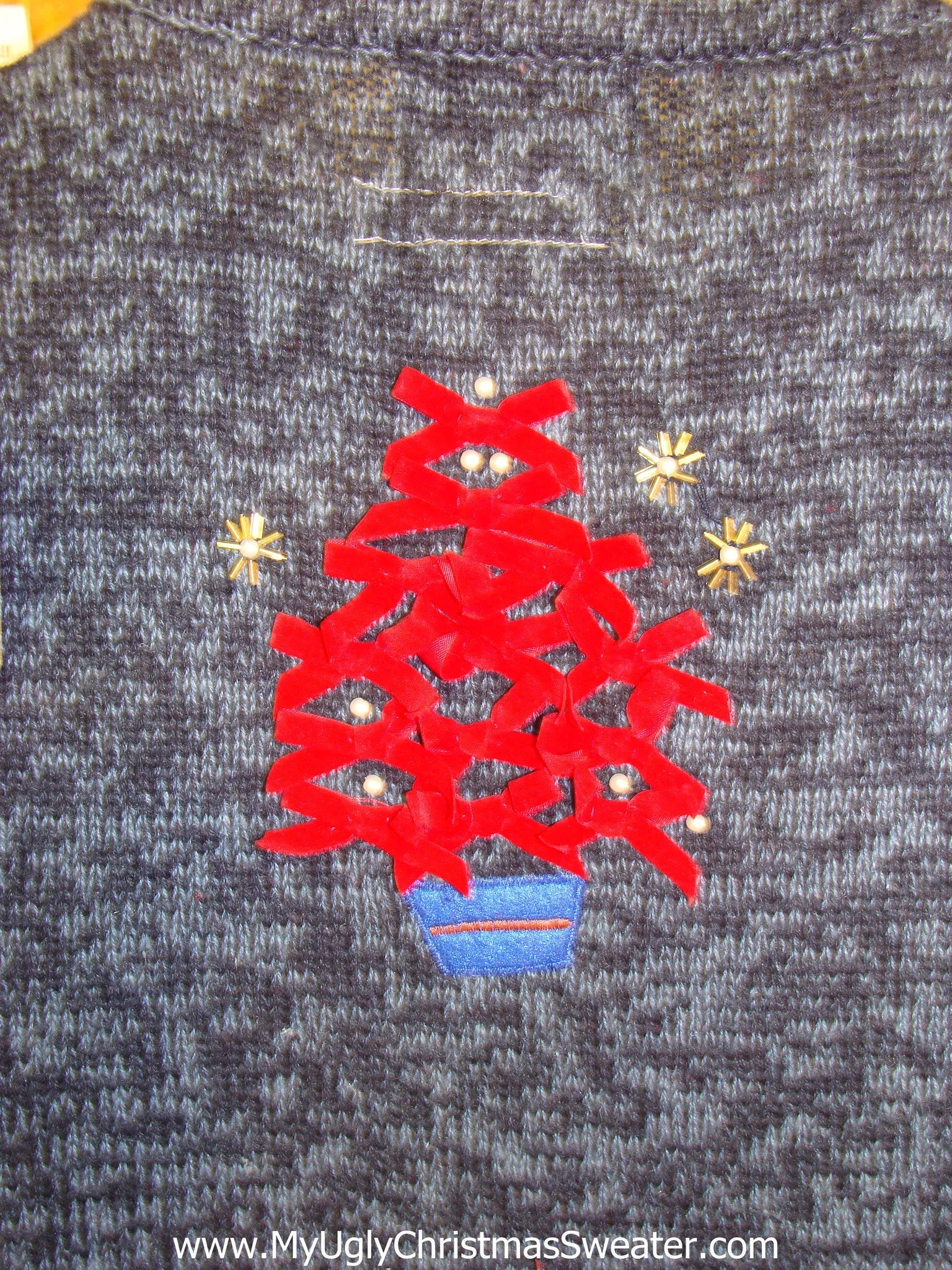 Strange Trees Ugly Christmas Sweater Vest with Lights