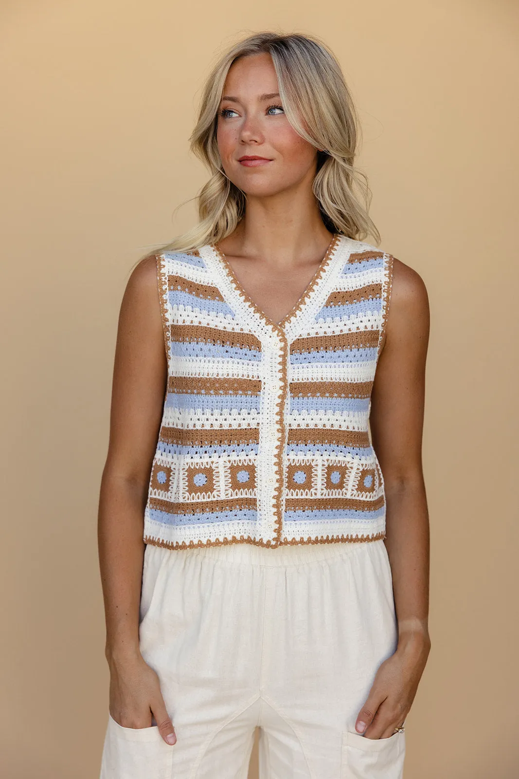 Stuck In The Middle Crochet Vest