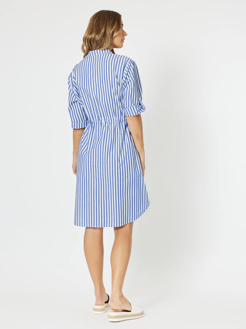 Summer Stripe Dress - Blue