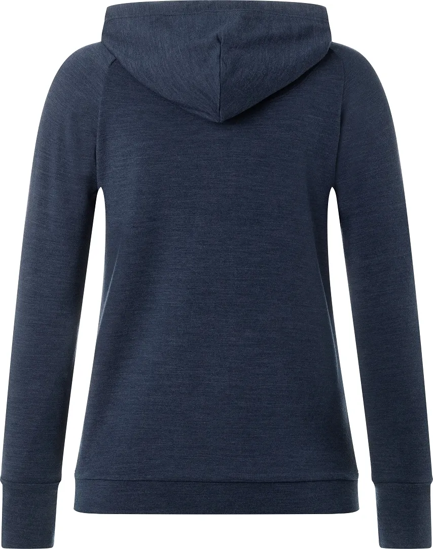 super.natural Women&#x27;s Essential Zip Hoodie Blue Iris Melange | Buy super.natural Women&#x27;s Essential Zip Hoodie Blue Iris Melange here | Outnorth