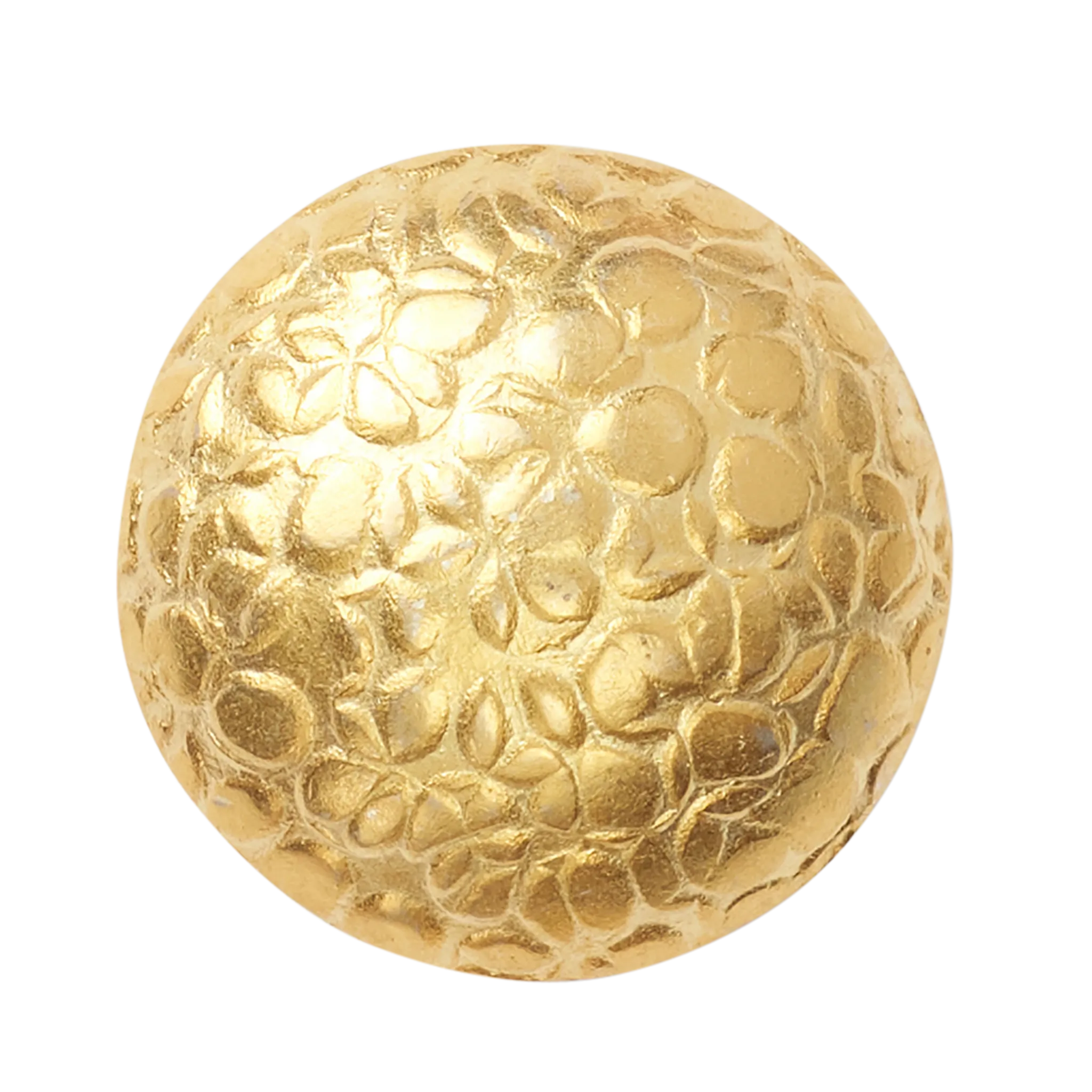 Textured Dome Gold Button Large