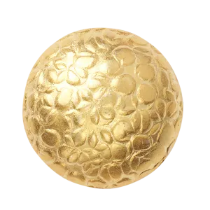 Textured Dome Gold Button Large