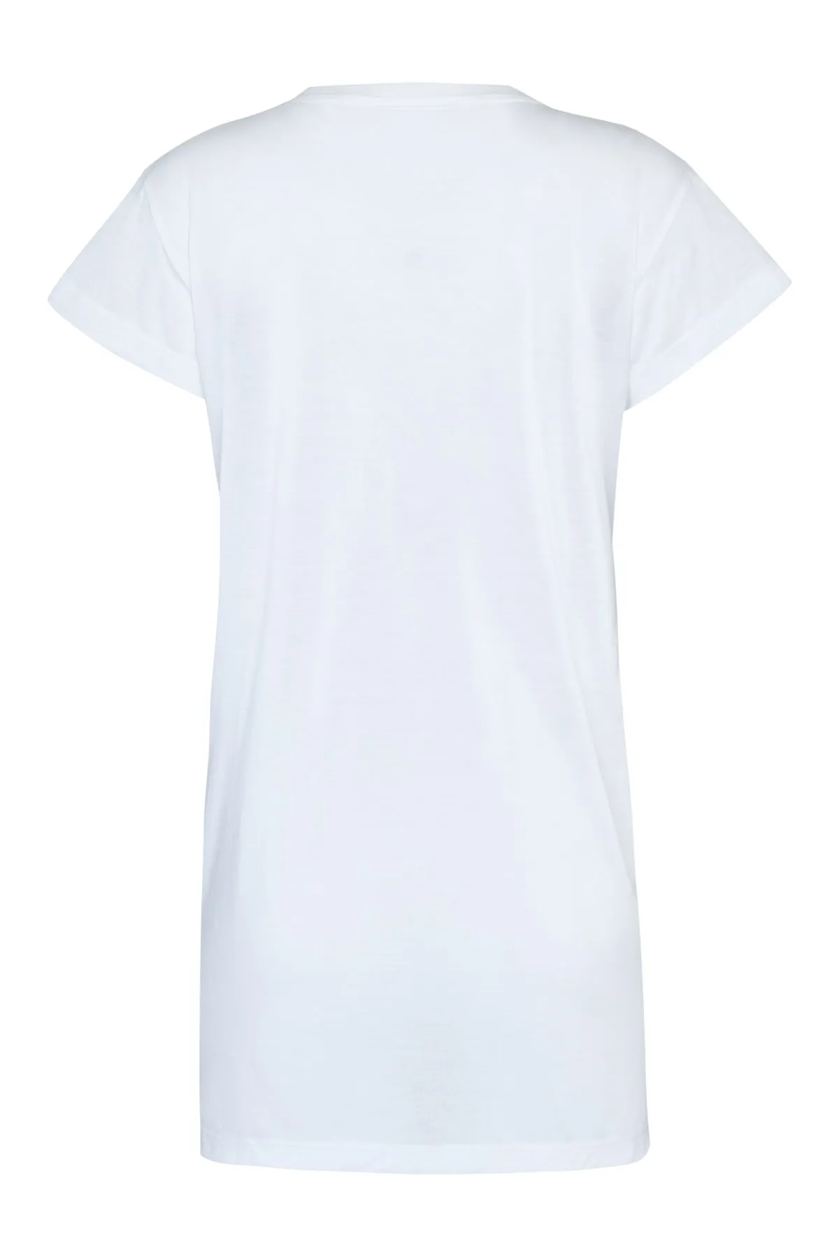 THE MONROE T-SHIRT-mini dress  - BLEACHED WHITE