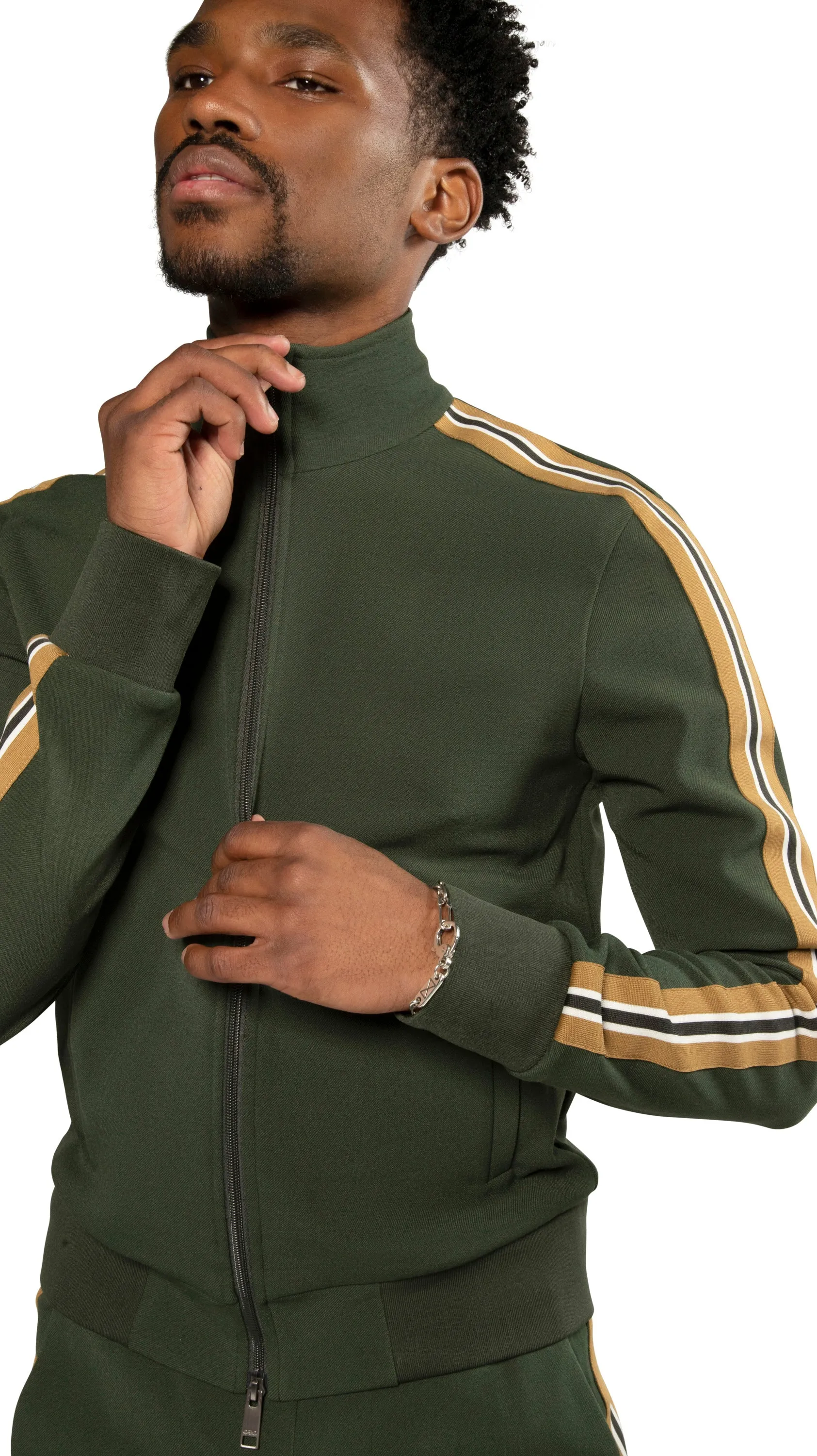 Track Jacket With Side Tape Detail