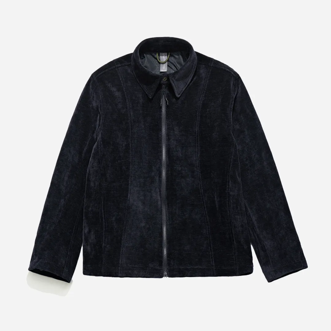 TRACK SHIRT JACKET - DARK NAVY