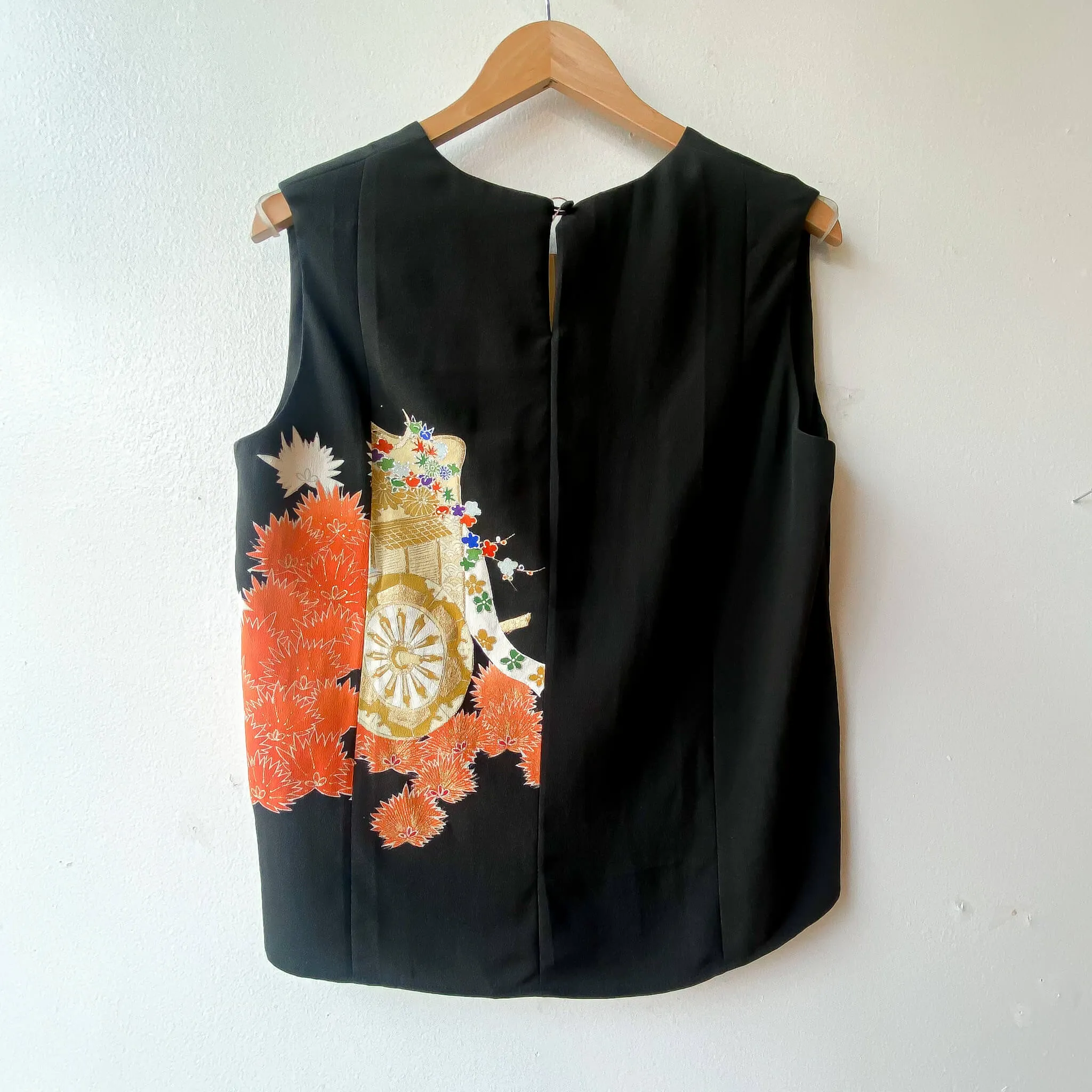 Tsumugi | Vintage Silk Kimono Two Piece | TP6 - Black