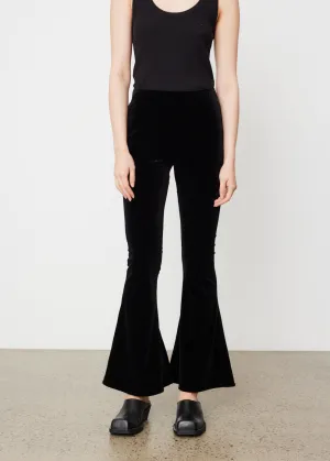 Velvet Jersey Flared Pants