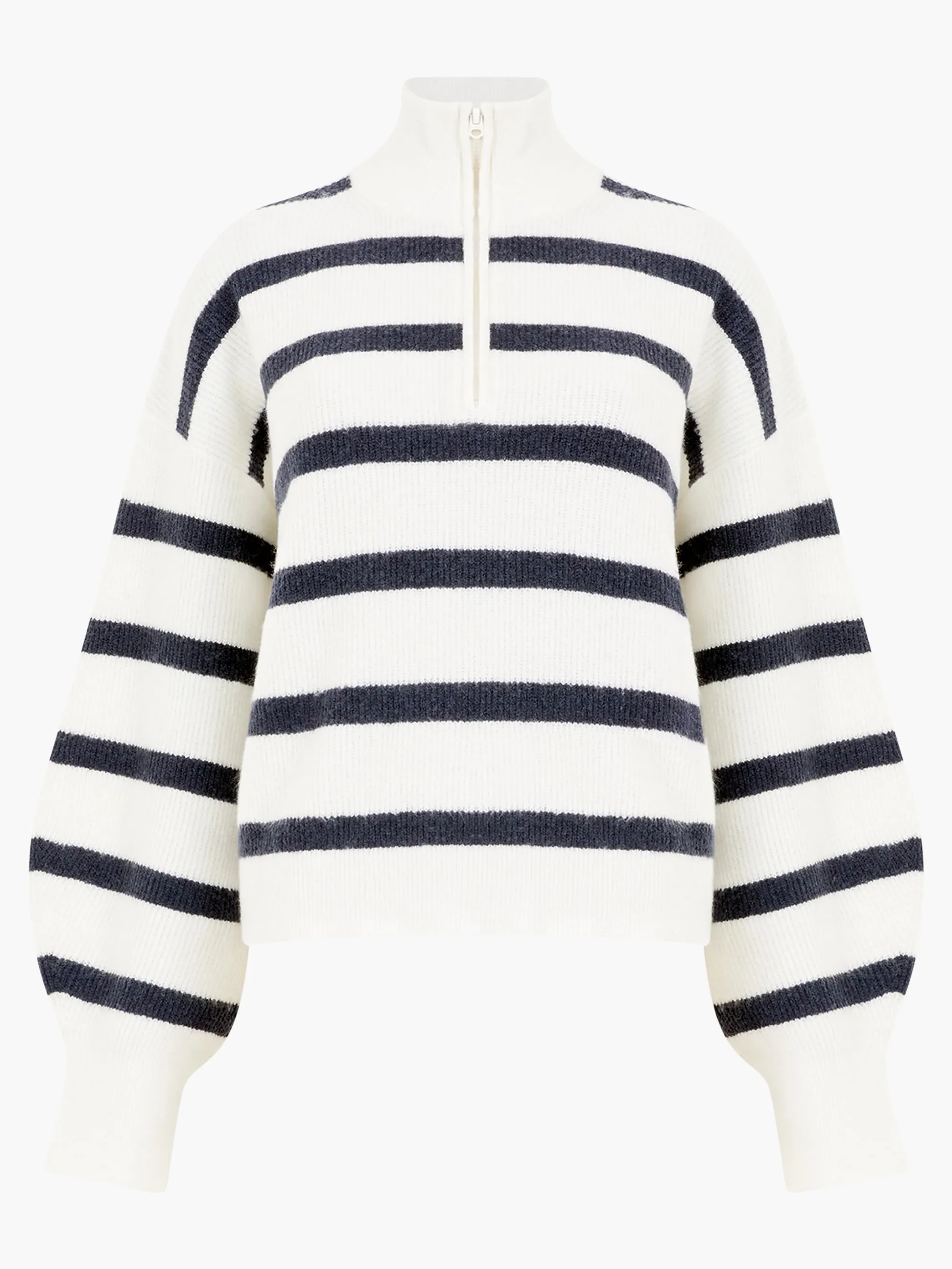 Vhari Recycled Stripe Half Zip Jumper