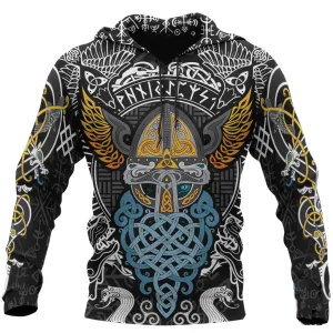 Viking Odin Hoodies Wotan Pullover Hoodie For Men Women Viking Hoodies