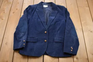 Vintage 1990s Liz Allen Corduroy Blazer Jacket