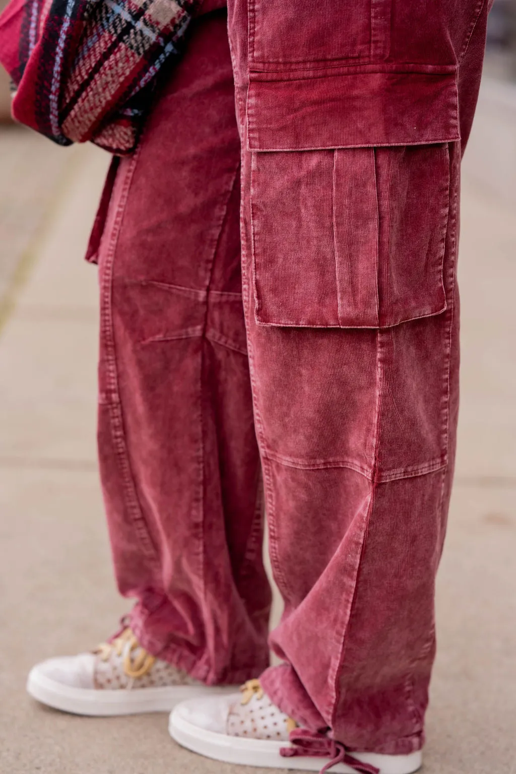 Vintage Washed Relaxed Cargo Pants