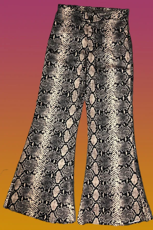 W765 SNAKESKIN FLARED PANT (XL, XXL, XXXL)