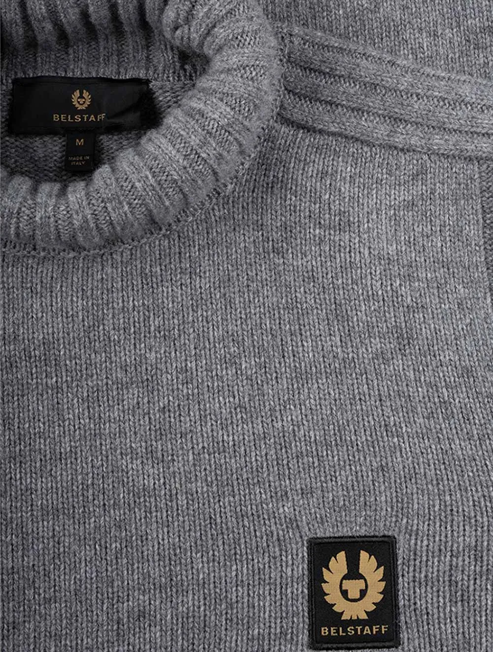 Watch Rollneck Jumper Grey Melange