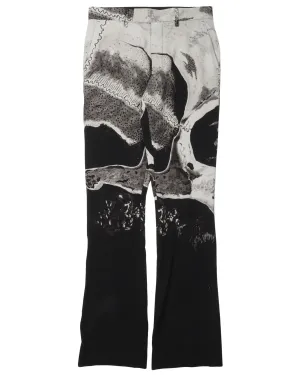 Wes Lang Big Skull Flared Pant