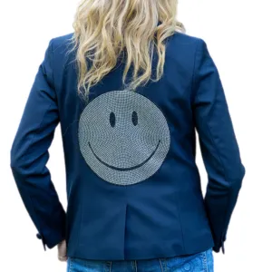 White Crystal Smile Blazer