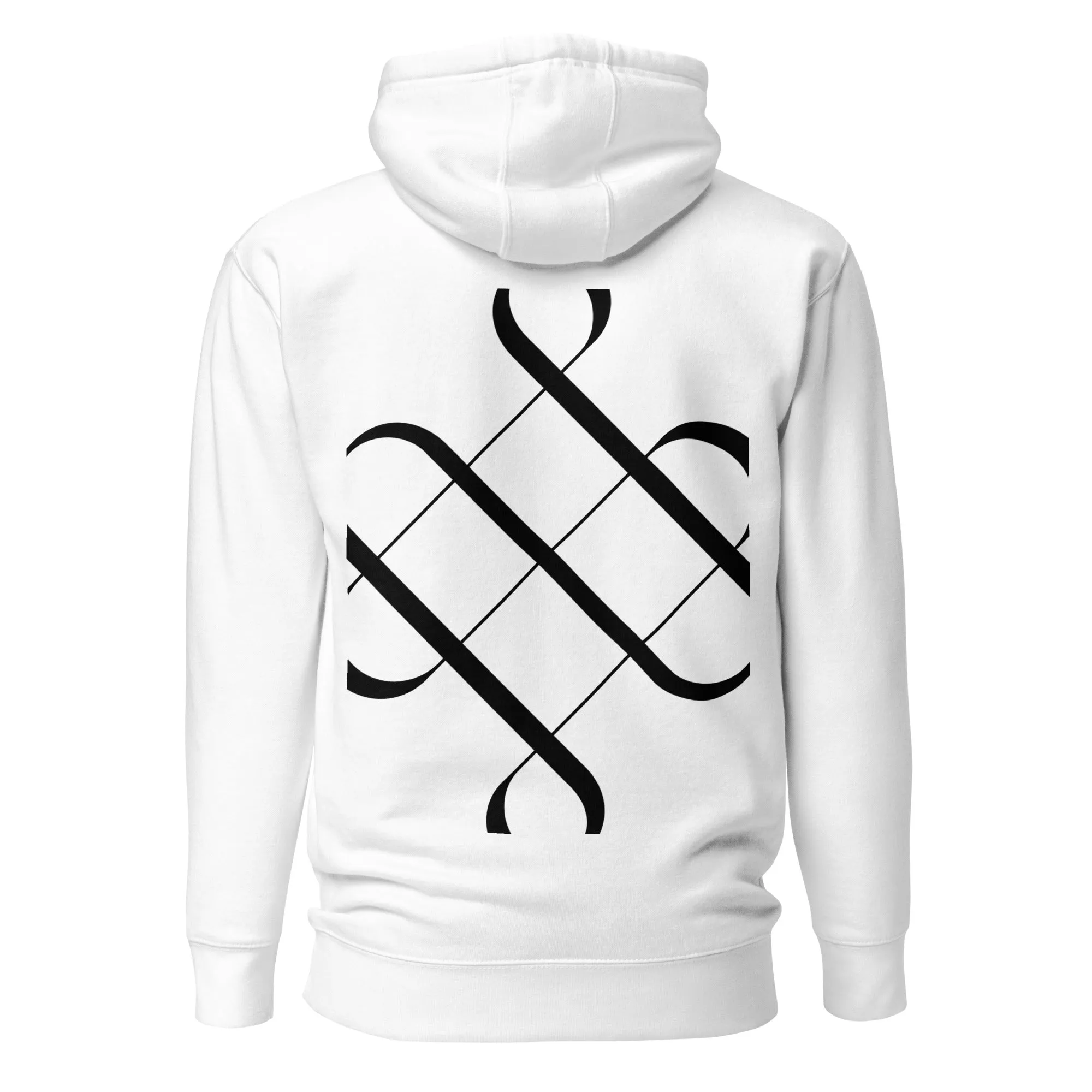 White Libra Unisex Zodiac Poetry Hoodie