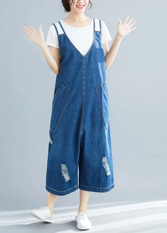 Women jumpsuit pants cotton clothes 18th Century navy pants