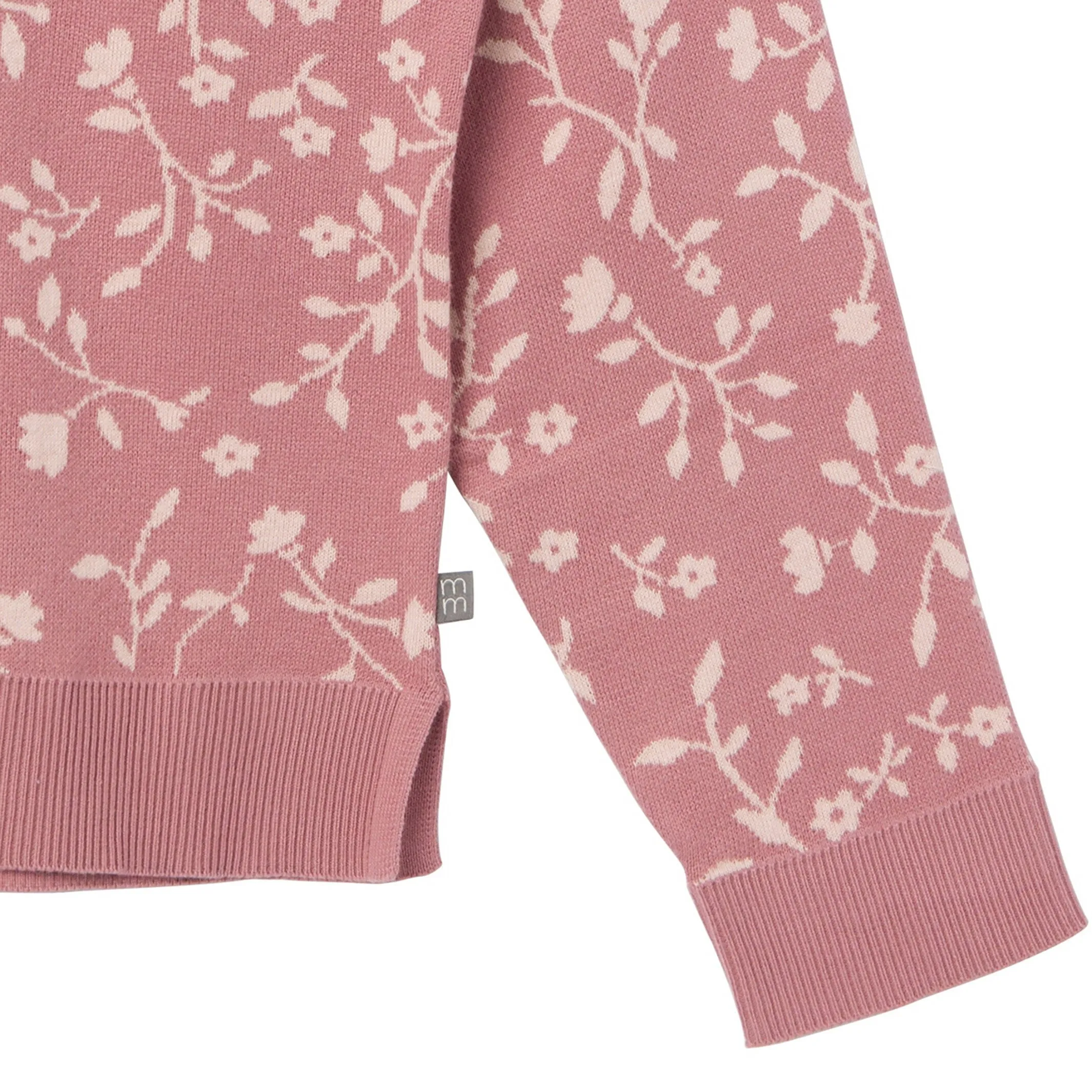 Womens Dark Rose Branches Sweater