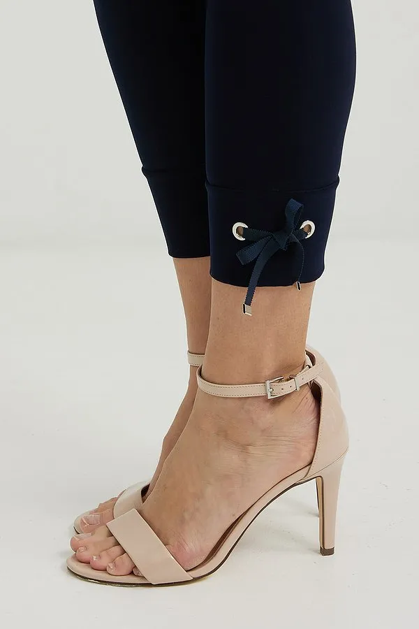 Women's Joseph Ribkoff | Tie Detail Capri Leggings | Navy