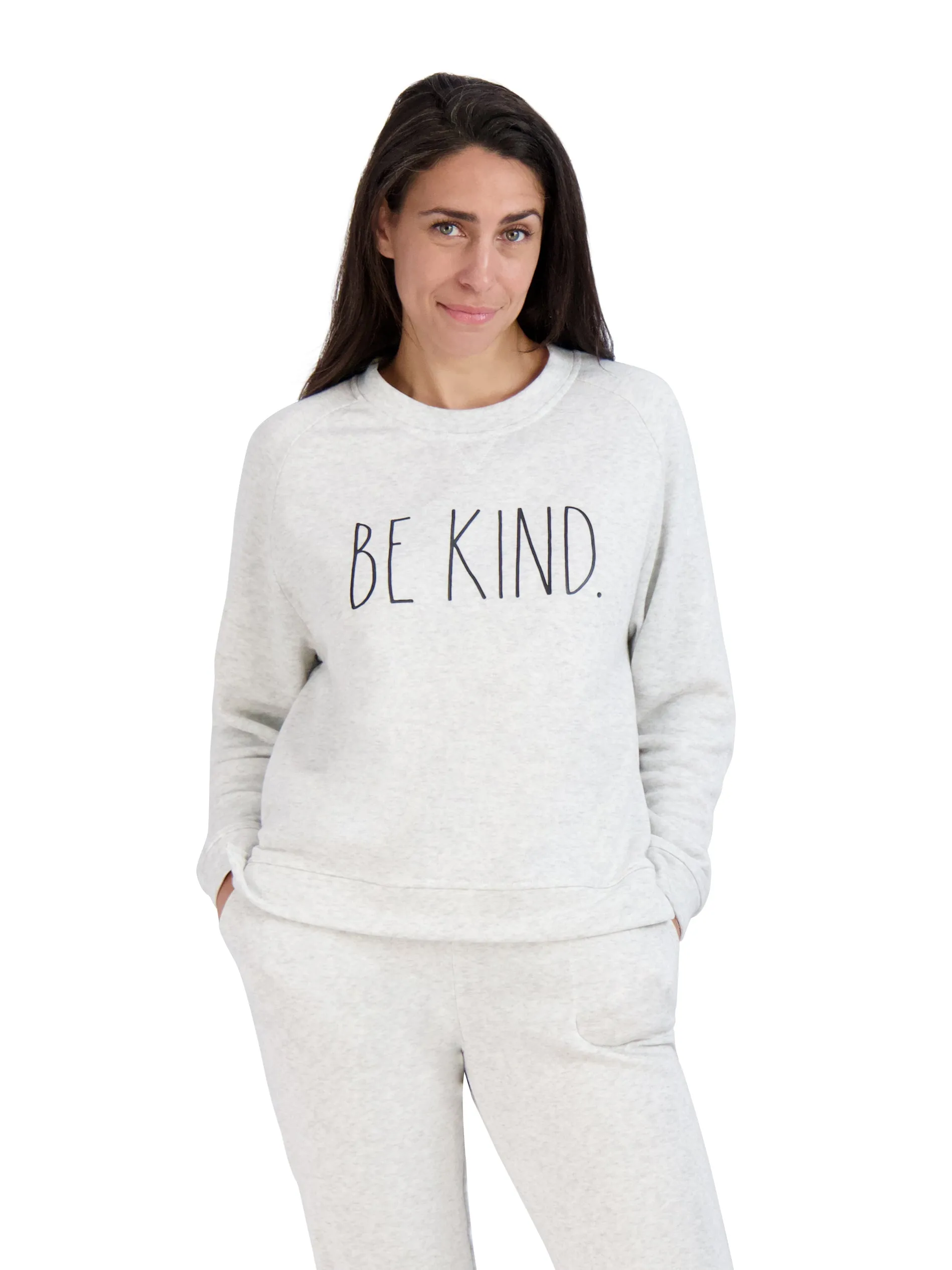 Women's "BE KIND" Sweatshirt and Drawstring Jogger Pajama Set