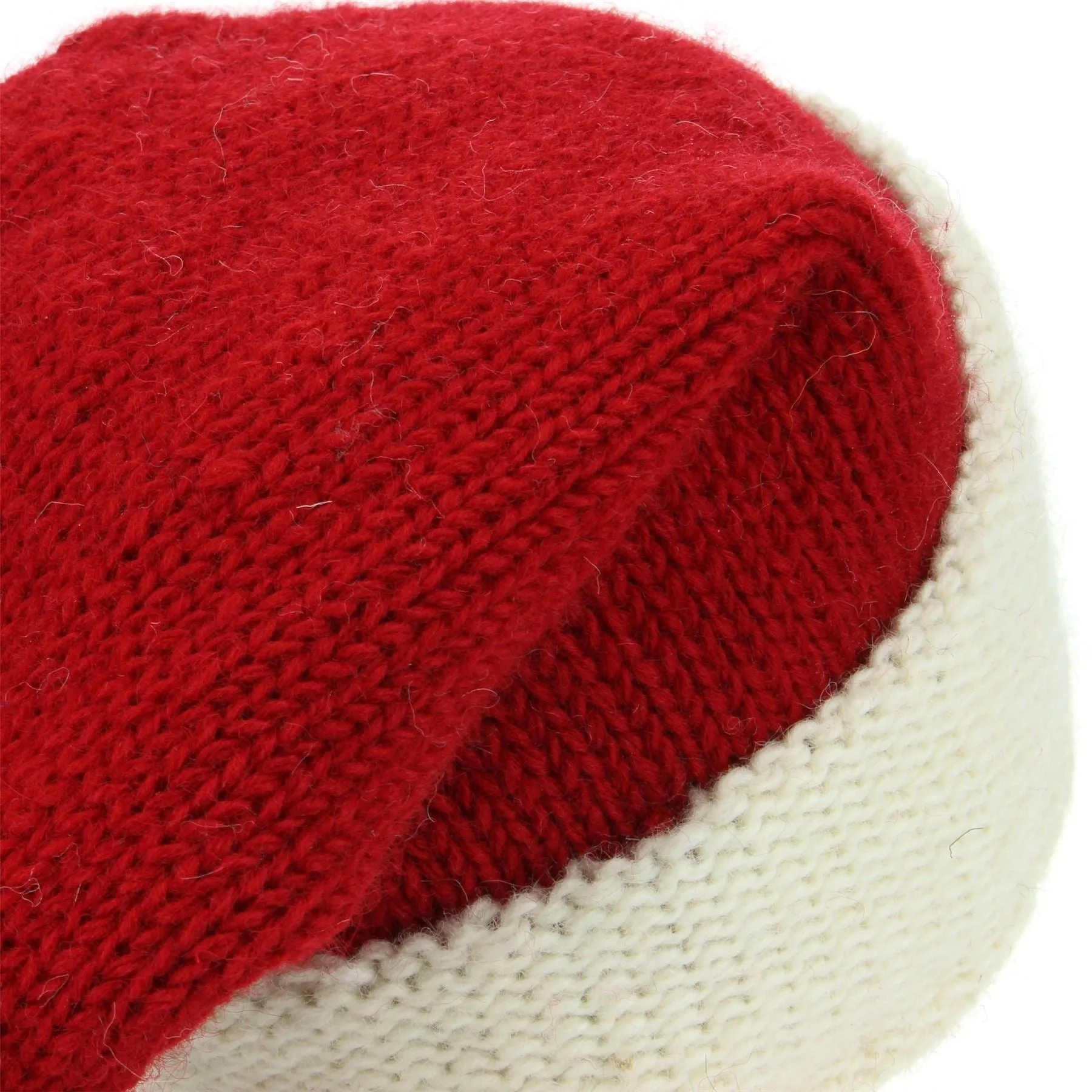 Wool Knit Santa Hat