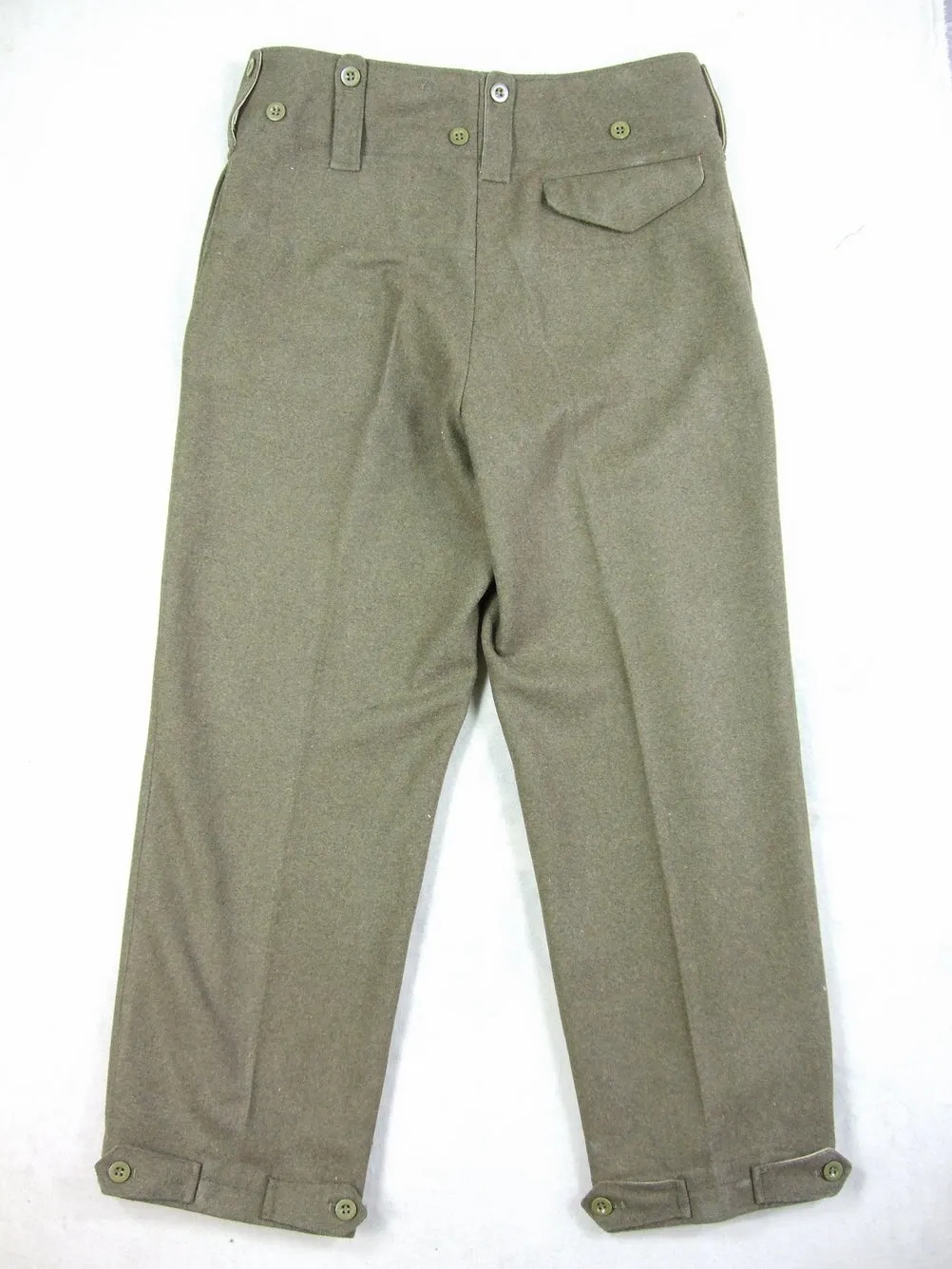 WW2 Great Britain British Army P37 Battle Dress Officer Wool Trousers Pants