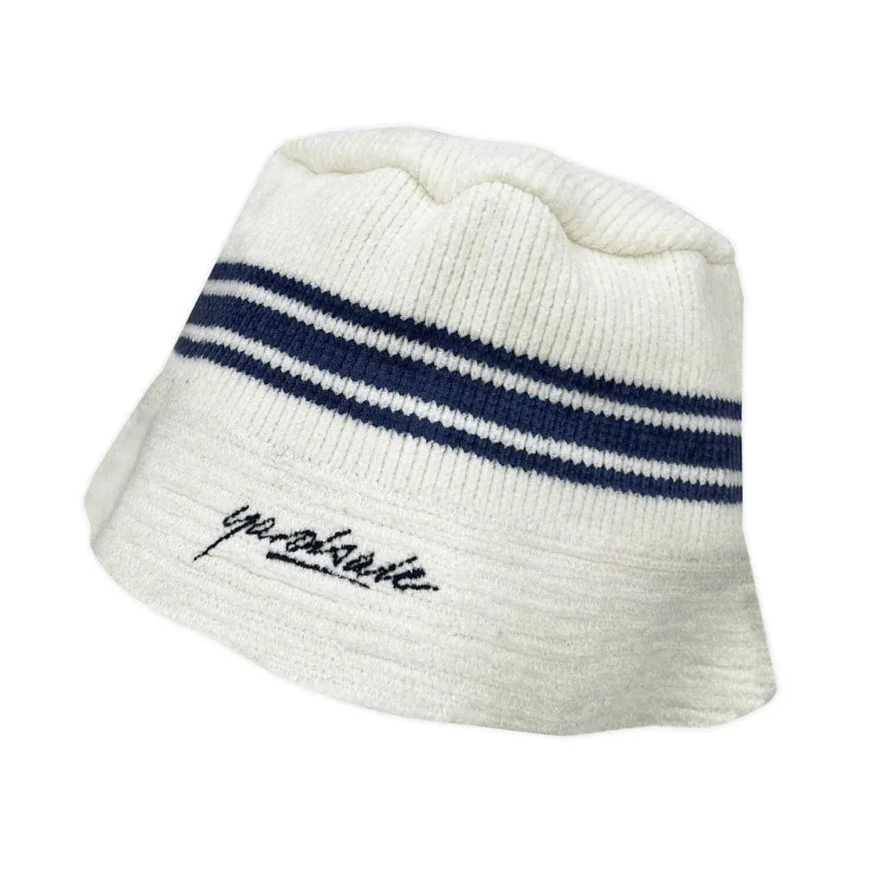 Yardsale Chenille Bucket Hat White